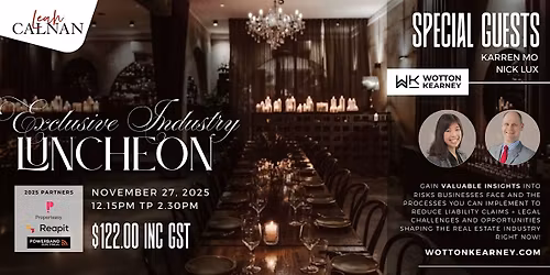 Exclusive Industry Luncheon with special guests Karren Mo and Nick Lux