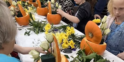 Children's Flower Pumpkins - October Half Term Fun