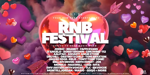 RNB Festival Sat 31 January 2026
