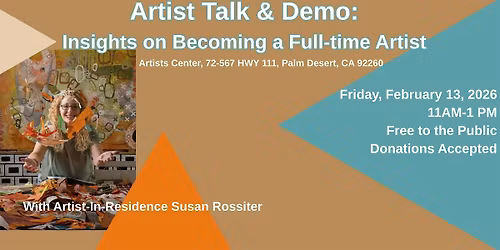 Artist Talk & Demo: Insights on Becoming a Full-Time Artist