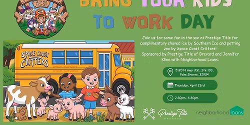 Bring Your Kids to Work Day with Space Coast Critters & Southern Ice!