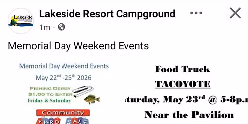 Memorial Day Weekend Events