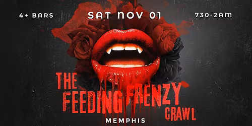 Feeding Frenzy Halloween Bar Crawl Memphis 2025