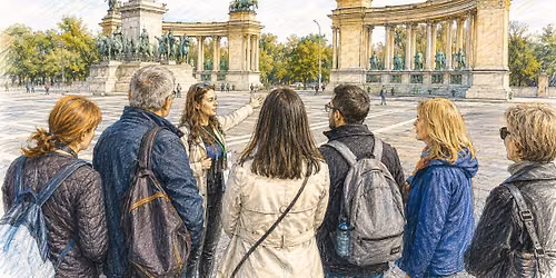 Guided tour (in English) of Heroes' Square and City Park