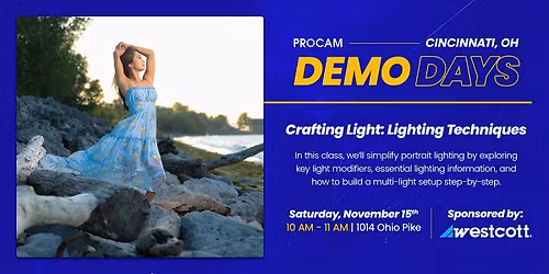 Crafting Light: Lighting Techniques with Westcott - Demo Day Event