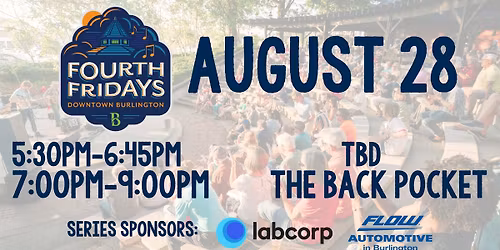 4th Fridays Concert Series- August 2026