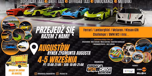 Przejedź się Ferrari, Lamborghini, McLaren, GTR, Challenger, BMW - AUGUSTÓW — Rynek Zygmunta Augusta