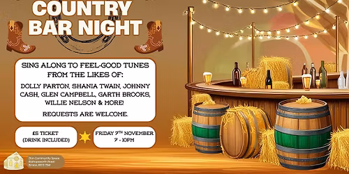 COUNTRY Bar Night at Zion!