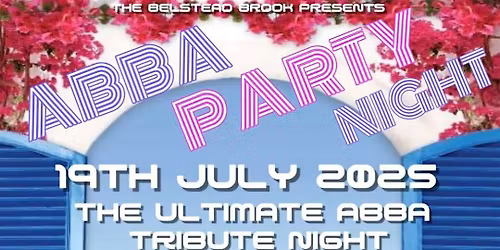 ABBA Party Night 18th July 2026 Ipswich 4 Piece Band & DJ
