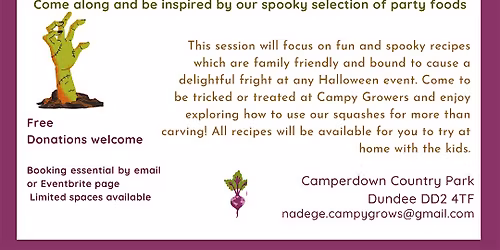 Halloween cooking session