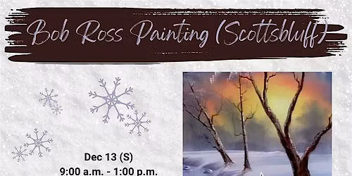 December Bob Ross Painting (Scottsbluff)