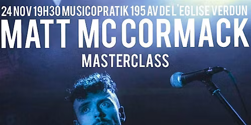 JOSTJAM presents Matt Mc Cormack bass Masterclass