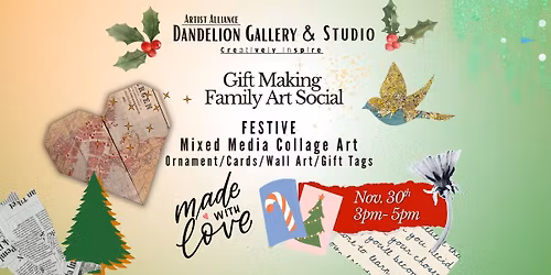 \u2728 Collaging Holiday Memories: Family Gift Making Social \u2728