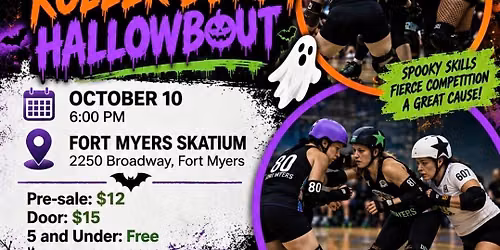Fort Myers Roller Derby 4th Annual HALLOWBOUT \ud83d\udc99 \ud83e\udde1