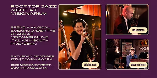 Rooftop Jazz Night with Alicia Beach!