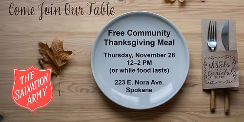 Salvation Army's Community Thanksgiving Meal