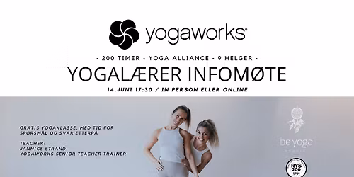 Bli yogal\u00e6rer i 2026 \u2013 Gratis infom\u00f8te (Online & i studio)