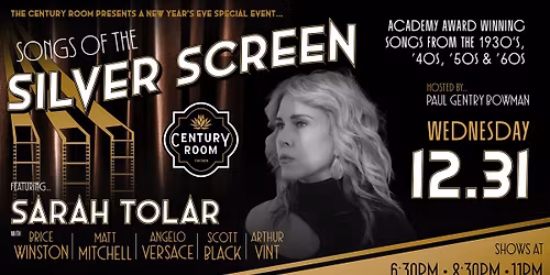 Songs of the Silver Screen | New Year's Eve at the Century Room
