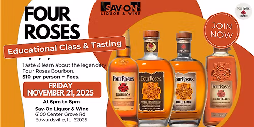 An Evening with Four Roses: Bourbon Education & Tasting Experience