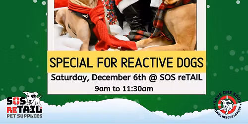 Photos with Santa Paws for Reactive Dogs
