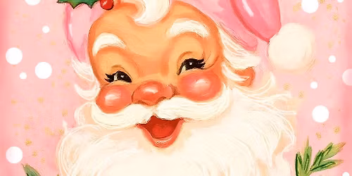 \u201cPeppermint Pink St. Nick," Canvas Class!