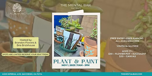Plant & Paint at The Mental Bar