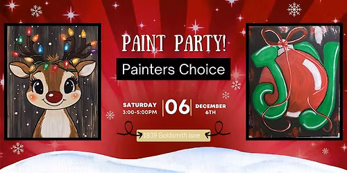 Holiday Celebration Paint & Sip in the Studio