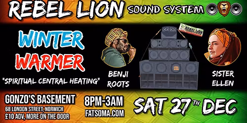 Rebel Lion Sound System Winter Warmer 