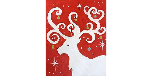 Reindeer Ornament - Paint and Sip in Orlando | Classpop!\u2122
