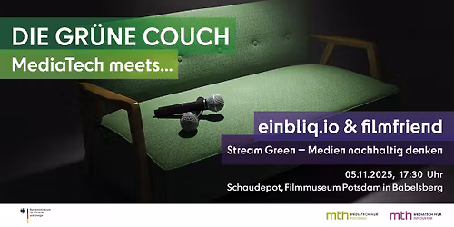 Die gr\u00fcne Couch: MediaTech meets\u2026 einbliq.io & filmfriend