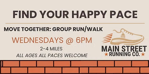 Group Walk\/Run- Find your Happy Pace!