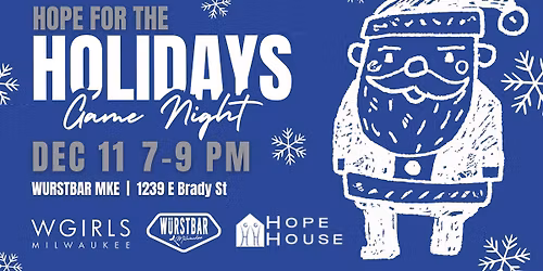 WGIRLS Milwaukee Hope for the Holidays Game Night
