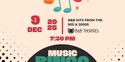 90's & 00's R&B Music Bingo