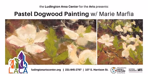 Dogwood Pastel Painting w\/ Marie Marfia