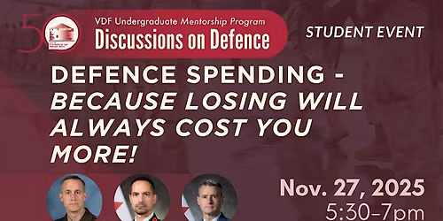 Discussions On Defence: Defence Spending - because losing will always cost