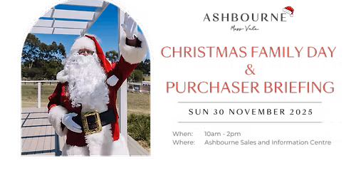 Ashbourne Christmas Family Day & Purchaser Briefing 30 Nov 2025