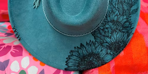 Vegan Suede Hat Burning