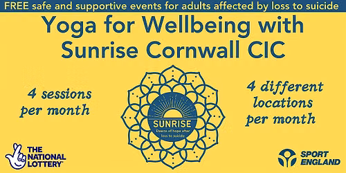 Yoga for Wellbeing with Sunrise Cornwall CIC at The Yoga Space, Liskeard