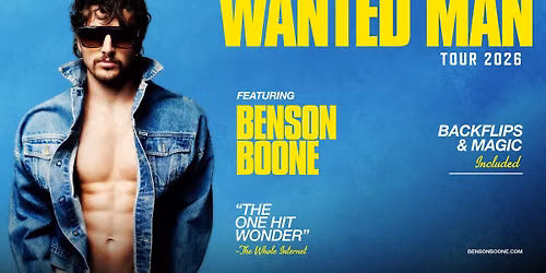 Benson Boone: WANTED MAN TOUR 2026