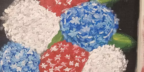floating patriotic hydrangeas