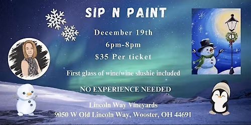 Christmas Sip N Paint
