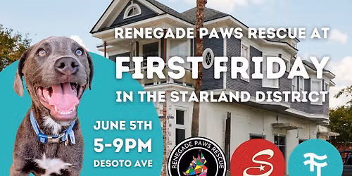 Renegade Paws Rescue at Starland First Friday