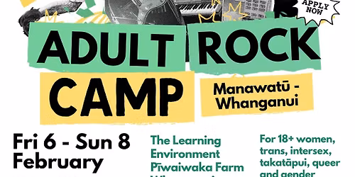 To The Front Adult Rock Camp Manawat\u016b-Whanganui