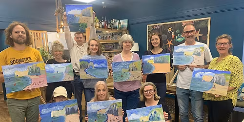 Paint along art class - private art lesson for groups\/celebrations\/events
