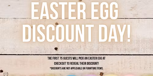 Easter Egg Discount Day! 