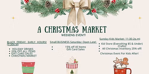 Christmas Shop Weekend Event 