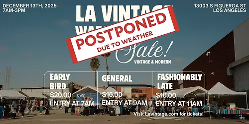 LA VINTAGE WAREHOUSE SALE
