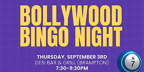 Bollywood Bingo Night @ Desi Bar & Grill (Brampton)