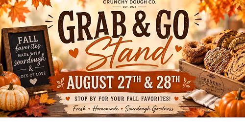 August 27th & 28th Grab & Go Stand 1st Fall Edition