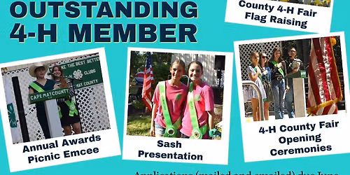 CMC Outstanding 4-H Member Contest